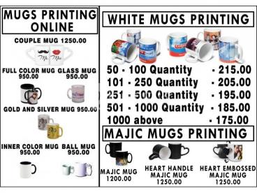 Mugs Printing Online with Delivery