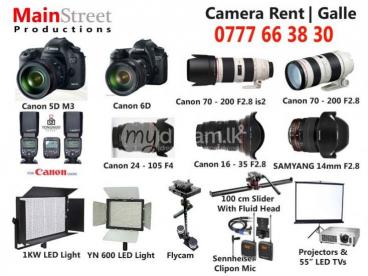 CAMERA RENT in GALLE