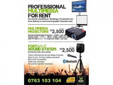 Rent Stuffs | Multimedia Projectors and Sound Systems for rent.