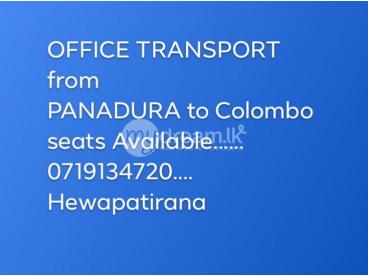staff transport  wadduwa to fort/panadura to rajagiriya