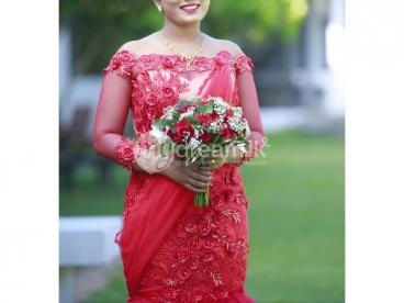Wedding saree  (Red colour)