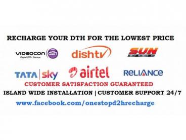 Videcon Dish TV  Sun Direct Recharge