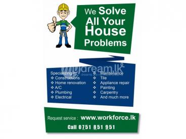 Plumbers, Electricians and Carpenters in Colombo