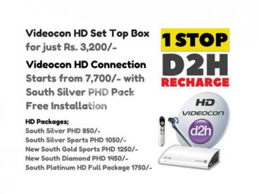 Videocon d2h HD New Connections