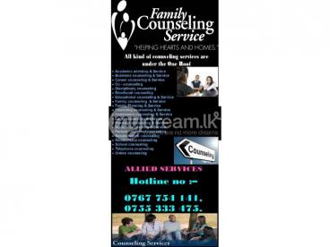 All kind of counseling services are under the One Roof
