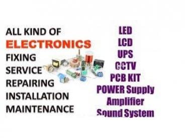 Electrical wiring/CCTV /PABX Intercom/AC/ Finger access/DATA network)Repair/Maintenance or any