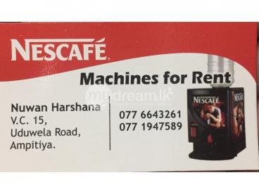 nescafe machines for rent