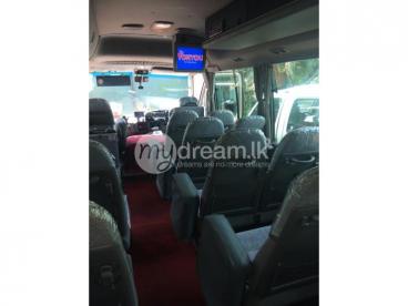 Toyota coaster full option bus with transportation service job