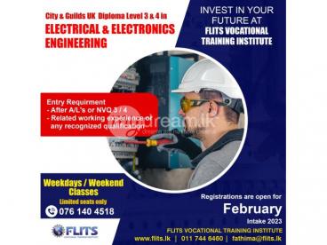 City & Guilds UK Level 3 & 4  Diploma in Electrical & Electronics Engineering